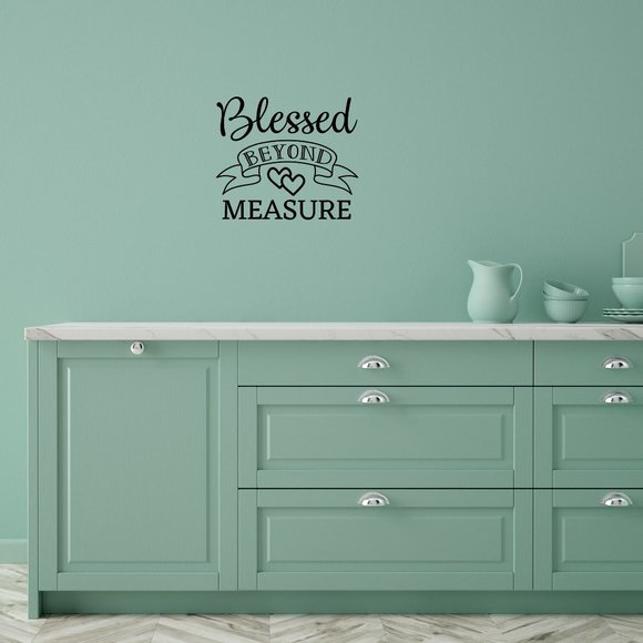 Blessed Beyond Measure Vinyl Wall Decal - Picture 1 of 5